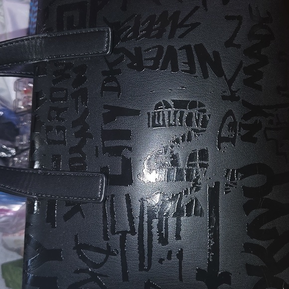 NWT DKNY BLACK GRAFFITI - Picture 3 of 4